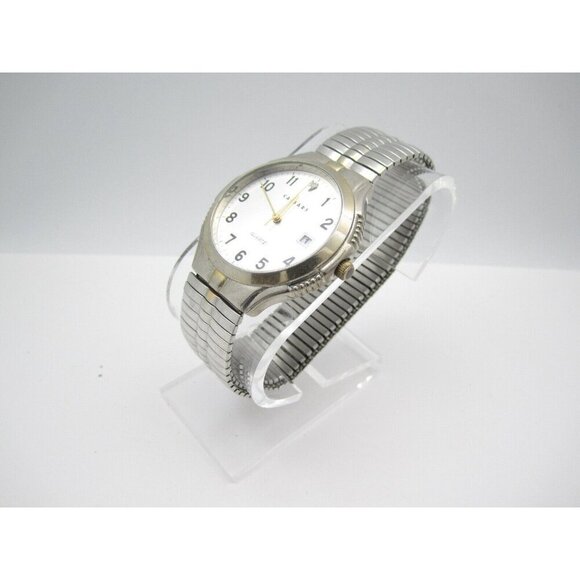 Men Caesars Date Quartz WR Analog 38mm Round Watch (H610) "New Battery" - Picture 6 of 10